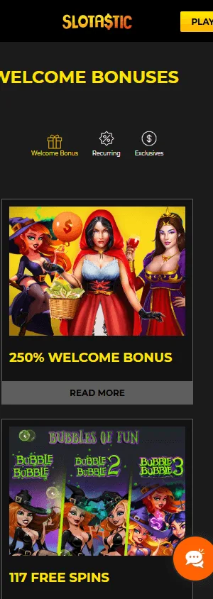 Slotastic Casino promotions available on mobile